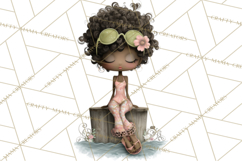 Beach Diva Summer Girls PNG Beach Glam Clipart Product Image 4