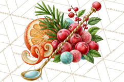 Christmas Cocktail Bar Clipart PNG Elements Product Image 5