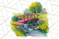 Watercolor Inspirational Landscapes, Sublimation Designs Product Image 3