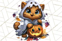 Cute Ghost Dogs And Cats Halloween PNG Clipart Product Image 5