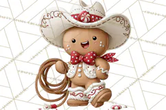 Christmas Gingerbread Clipart PNG, Cute Christmas Characters Product Image 2
