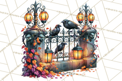 Gothic Halloween Carnival Clipart Haunted Circus PNG Product Image 2