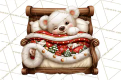 Christmas Bedtime Clipart PNG Product Image 2