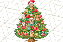 Christmas Tree World Travel Clipart PNG Product Image 3