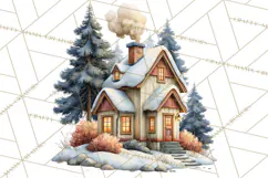 Scandinavian Christmas Market Clipart PNG Illustrations Product Image 2