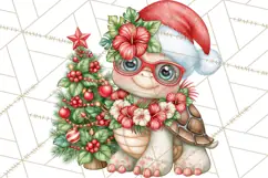 Christmas Characters PNG, Tropical Christmas Clipart Product Image 2