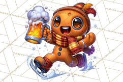 German Christmas Beer Fest Gingerbread PNG Clipart Product Image 2