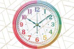 Rainbow Hair Stylist Clipart, Colorful Salon Tools PNG Product Image 5