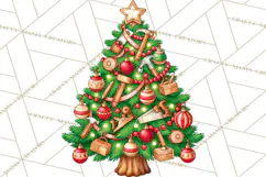 Sports & Occupations Christmas Trees Clipart Product Image 2