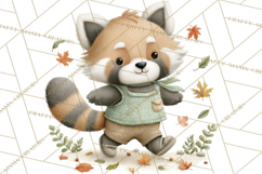 Cute Hiking Woodland Animals Adventure Clipart PNG Product Image 2