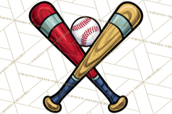 Baseball Mom Clipart PNG with Baseball Gear, Baseball Mama Product Image 2