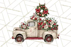 Vintage Truck Christmas PNG Product Image 3