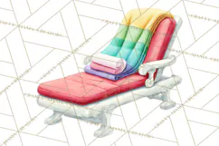 Summer Pool Party Clipart PNG, Rainbow Summer Png Designs Product Image 2