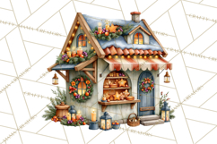 Scandinavian Christmas Market Clipart PNG Illustrations Product Image 3