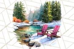 Watercolor Inspirational Landscapes, Sublimation Designs Product Image 2