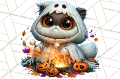 Cute Ghost Dogs And Cats Halloween PNG Clipart Product Image 3