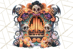 Gothic Halloween Carnival Clipart Haunted Circus PNG Product Image 3