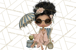 Beach Diva Summer Girls PNG Beach Glam Clipart Product Image 2