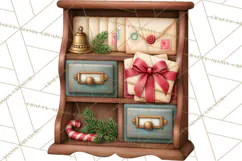 Christmas Mailroom Clipart, North Pole Santa Mail PNG Product Image 3