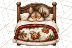 Christmas Bedtime Clipart PNG Product Image 4