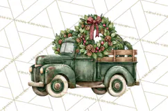 Vintage Truck Christmas PNG Product Image 4