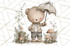 Pacific Northwest Teddy Bear Woodland Clipart Product Image 3