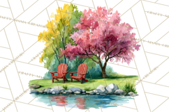 Watercolor Inspirational Landscapes, Sublimation Designs Product Image 4