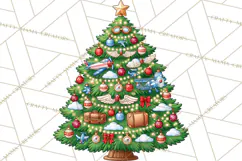 Sports & Occupations Christmas Trees Clipart Product Image 5