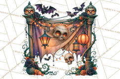 Gothic Halloween Carnival Clipart Haunted Circus PNG Product Image 5