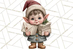 Christmas Mailroom Clipart, North Pole Santa Mail PNG Product Image 5