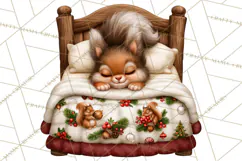 Christmas Bedtime Clipart PNG Product Image 5