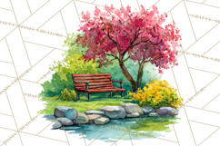 Watercolor Inspirational Landscapes, Sublimation Designs Product Image 5