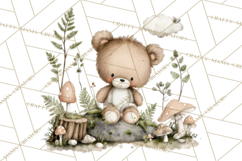 Pacific Northwest Teddy Bear Woodland Clipart Product Image 5