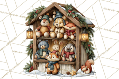 Scandinavian Christmas Market Clipart PNG Illustrations Product Image 2