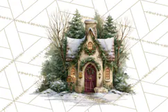 Christmas Fairy Clipart PNG, Whimsical Christmas Fairies Product Image 2