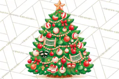 Sports & Occupations Christmas Trees Clipart Product Image 2