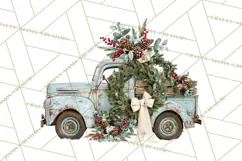 Vintage Truck Christmas PNG Product Image 2
