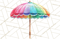 Summer Pool Party Clipart PNG, Rainbow Summer Png Designs Product Image 5