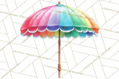 Summer Pool Party Clipart PNG, Rainbow Summer Png Designs Product Image 5