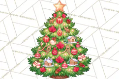 Christmas Tree World Travel Clipart PNG Product Image 3