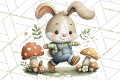 Cute Hiking Woodland Animals Adventure Clipart PNG Product Image 5