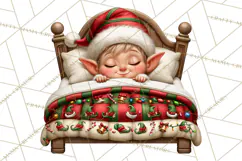 Christmas Bedtime Clipart PNG Product Image 2