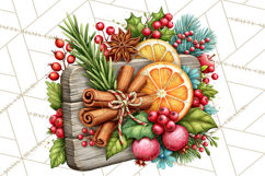 Christmas Cocktail Bar Clipart PNG Elements Product Image 2