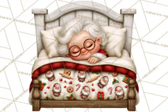 Christmas Bedtime Clipart PNG Product Image 3