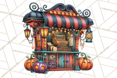 Gothic Halloween Carnival Clipart Haunted Circus PNG Product Image 3