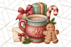 Christmas Mailroom Clipart, North Pole Santa Mail PNG Product Image 3