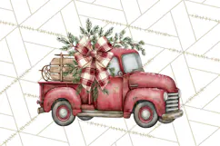 Vintage Truck Christmas PNG Product Image 3