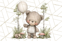 Pacific Northwest Teddy Bear Woodland Clipart Product Image 2
