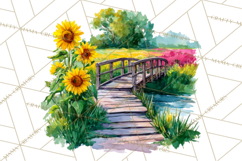 Watercolor Inspirational Landscapes, Sublimation Designs Product Image 2