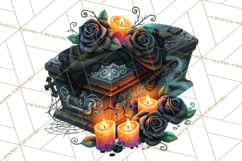 Gothic Halloween Carnival Clipart Haunted Circus PNG Product Image 4